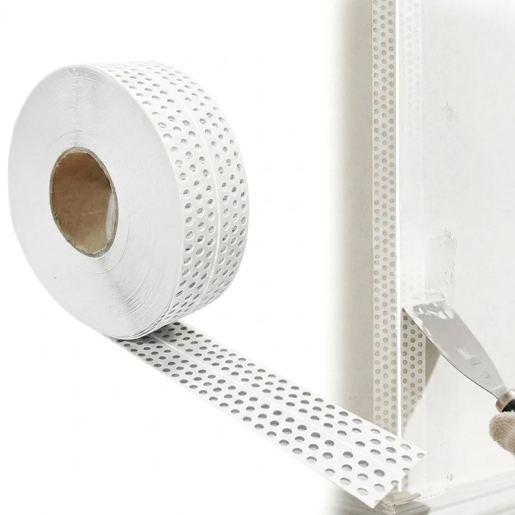 White PVC Self Drywall Corner Tape 40Mx5CM Wall Joint Repair Strip For Interior Ceiling Crack Finishing Building Hardware