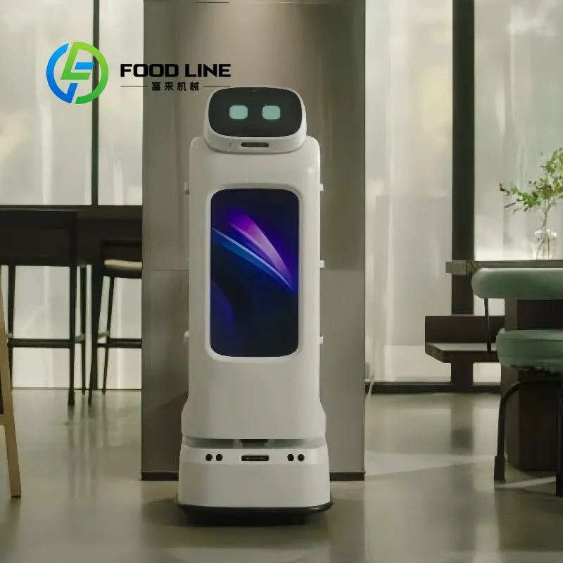 Customized Autonomous Laser Navigation Food Serving Robot Mobile Intelligent Delivery Waiter Robot for Catering Hotel Service