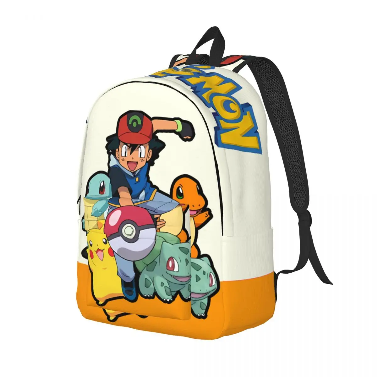 Birthday Gift Pokemon Ashh Poke Poke Sticker Retro Washable Rucksack Pocket Monster Pikachu For Men Kid Knapsack High School