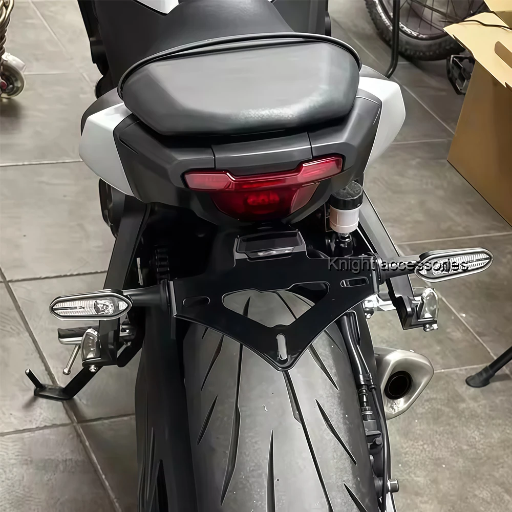 Uchwyt tablicy rejestracyjnej motocykla MT07 MT-07 MT 07 MT07 2025 - Krótki, zaciskany uchwyt na tylną część motocykla — 2