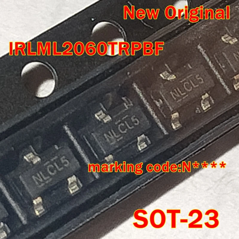 

10pcs to 500pcs IRLML2060TRPBF IRLML2060 SOT-23 New Original marking code:N**** HEXFET Power MOSFET