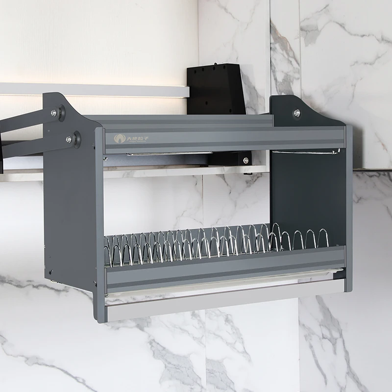 

Factory Supply Voice Control Drop Down Kitchen Basket Electric Drop Down Basket Electric Drop Down Organizer