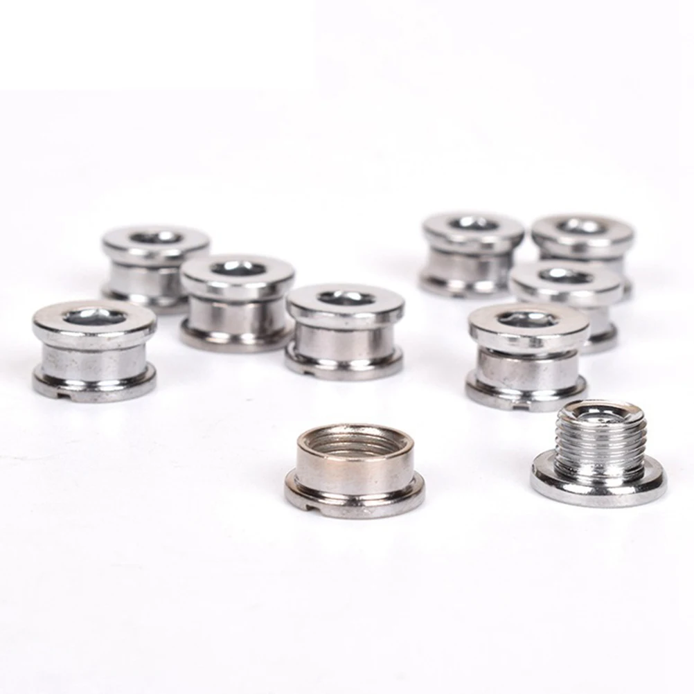 

10 комплектов болтов шатунов, высокопрочные стальные велосипедные болты с покрытием для горной дороги, складные велосипедные крепежные аксессуары для звездочки