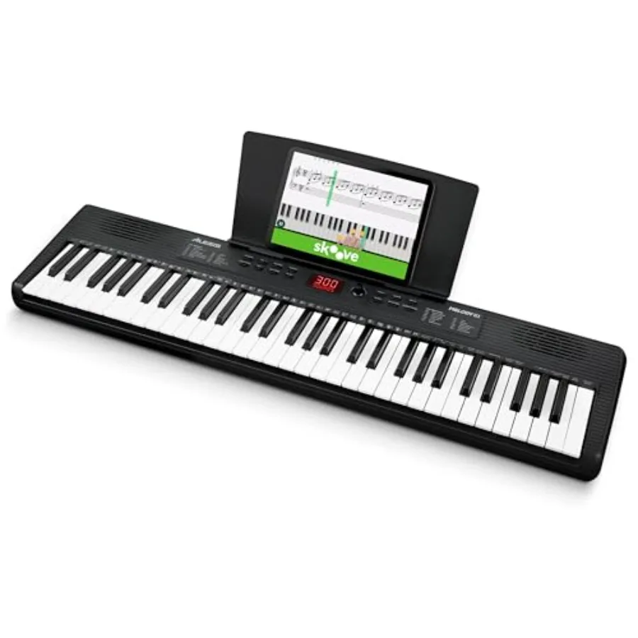 

Melody 61 MK4 Keyboard Piano for Beginners with 61 Keys Speakers Tablet/Sheet Music Stand 300 Sounds and Music Lessons