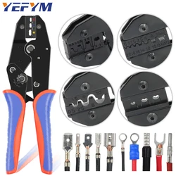 Crimping Wire Pliers YF Clamp Ratcheting Tools For Heat Shrink, Barrel, Insulated,Non-Insulated Ferrules coaxial flag connectors