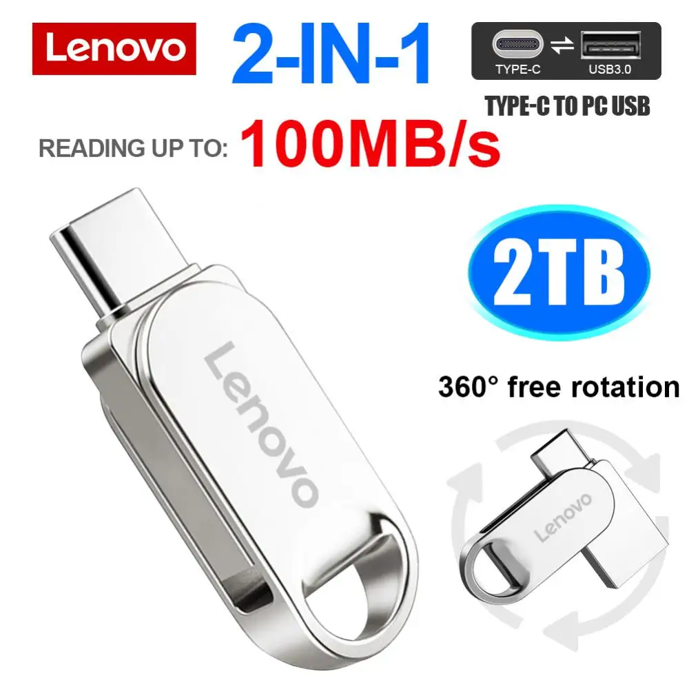 USB-флеш-накопитель Lenovo USB 3,0, OTG, 512 ГБ, 256 ГБ, 128 ГБ