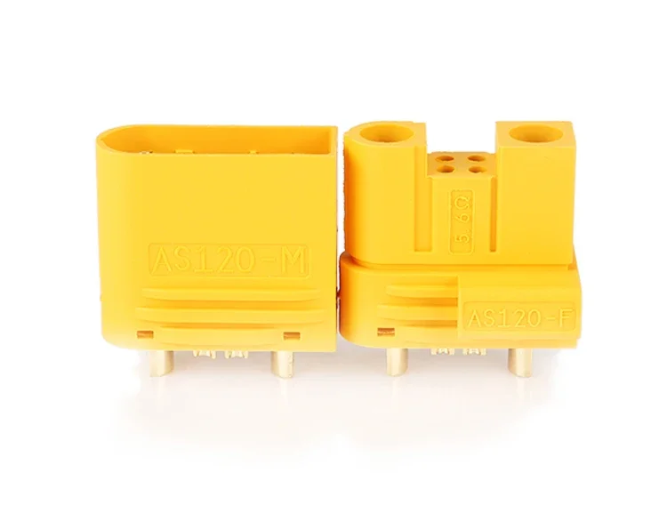 Amass AS120 Male/Female Plug Connector Resistance Adapter Plug for RC Model FPV Racing Drone Lipo Battery Multirotor Parts