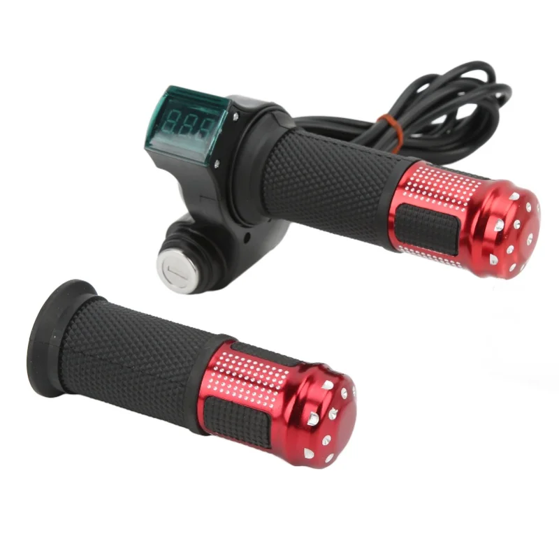 

1 пара электрических скутеров, ручка дроссельной заслонки, управляемая скоростью, цифровая ручка дроссельной заслонки с замком для электромобиля, ручка с управлением по скорости 12 В-99