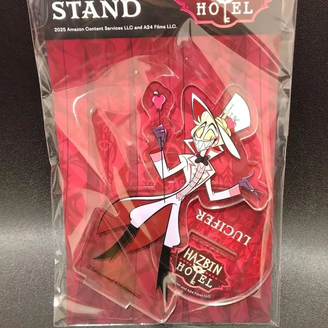 Anime Hazbin Hotel Lucifer Morningstar Alastor Vox Radio Demon Cosplay Cartoon Acrylic Standing Sign Stand Figure Accessory Gift image 3