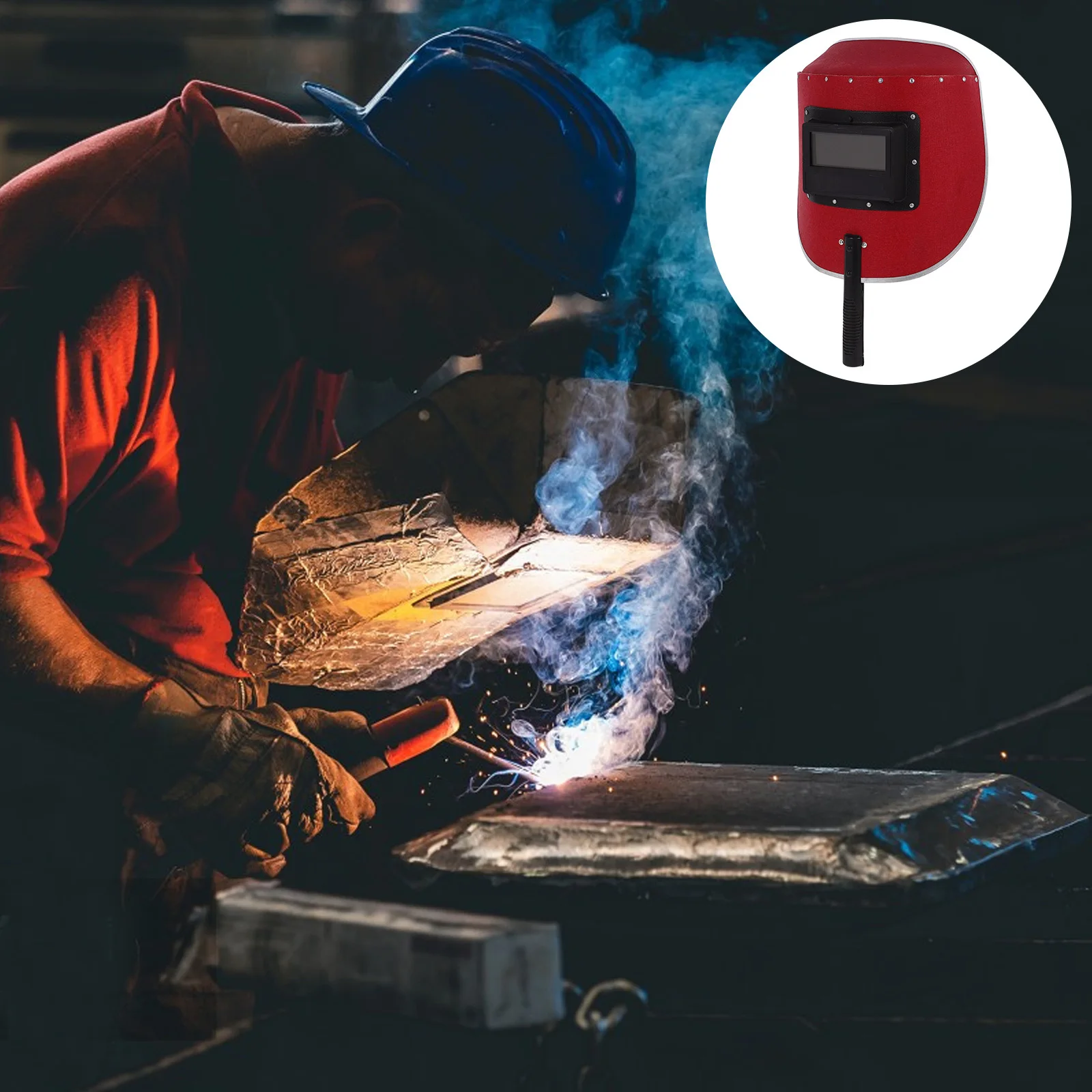 

Handheld Welding Shield Mask For Men Welder Hood Replacement Cover Semi-Automatic Durable Vulcanized Fiber Portable Easy