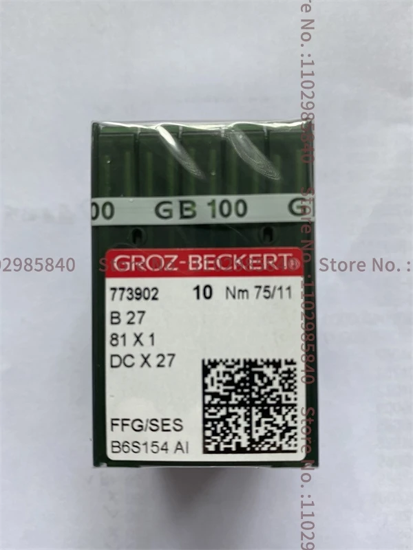 

100PCS DCX27 B27 DC*27 German Groz-Beckert Needles Silver Needle FFG/SES 7 8 9 10 11 12 14 16 18 Industrial Overlock Sewing