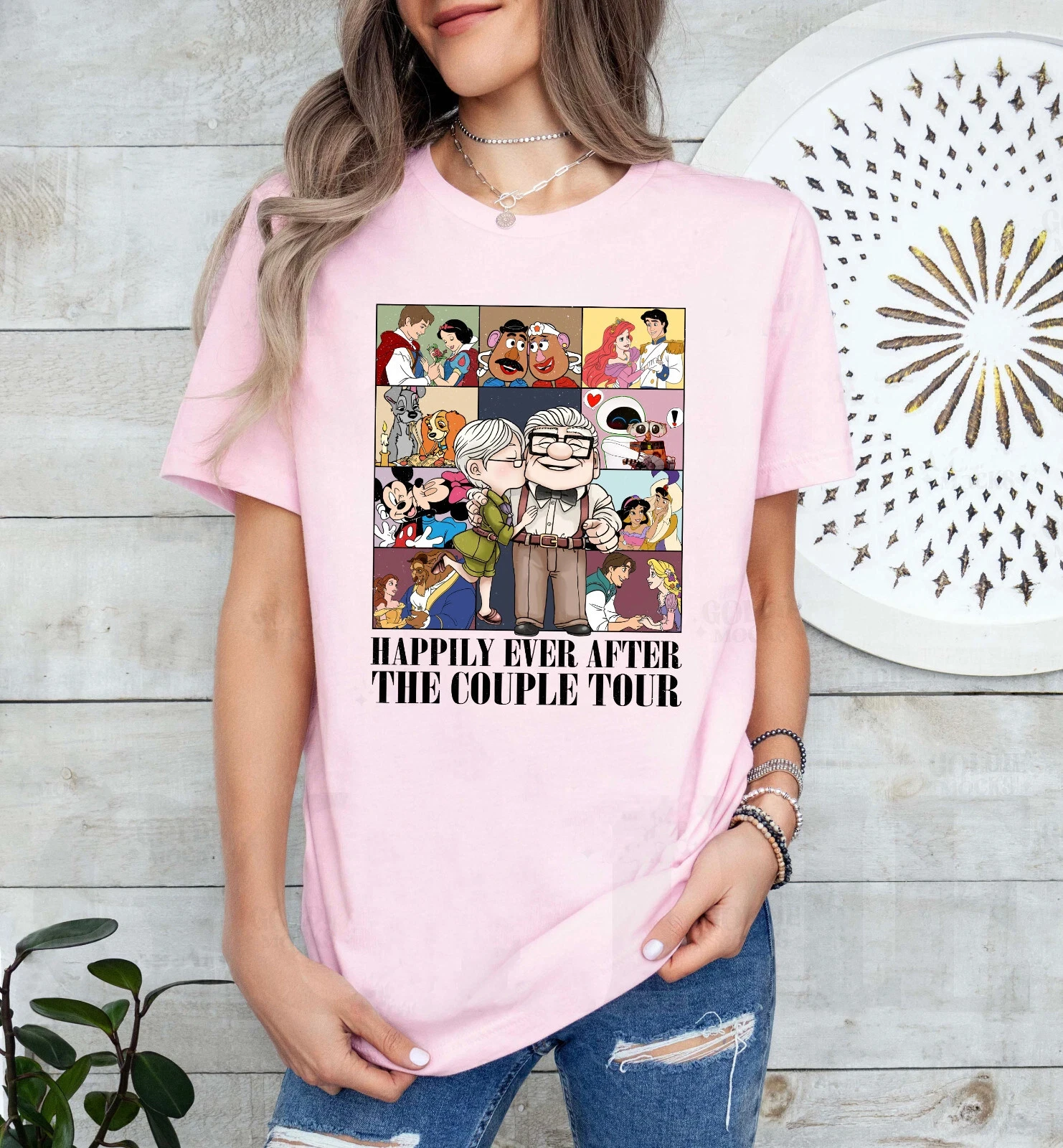 2025 Plus Size Women's Summer Cotton Short-Sleeved T-shirt Disney Anime Licensed Pattern Print Stylish Attire