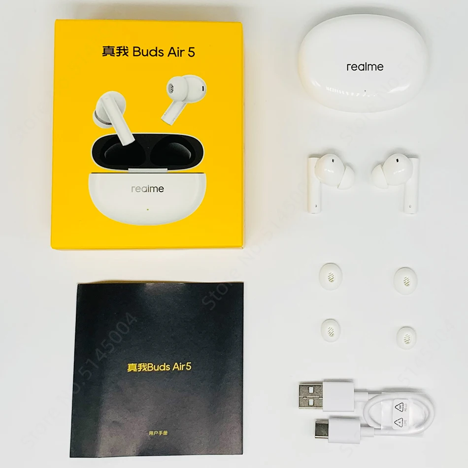 Global Version realme buds Air 5 50dB Active Noise CancellingTWS Earphone Wireless Headphone Bluetooth 5.3 38 Hour Battery