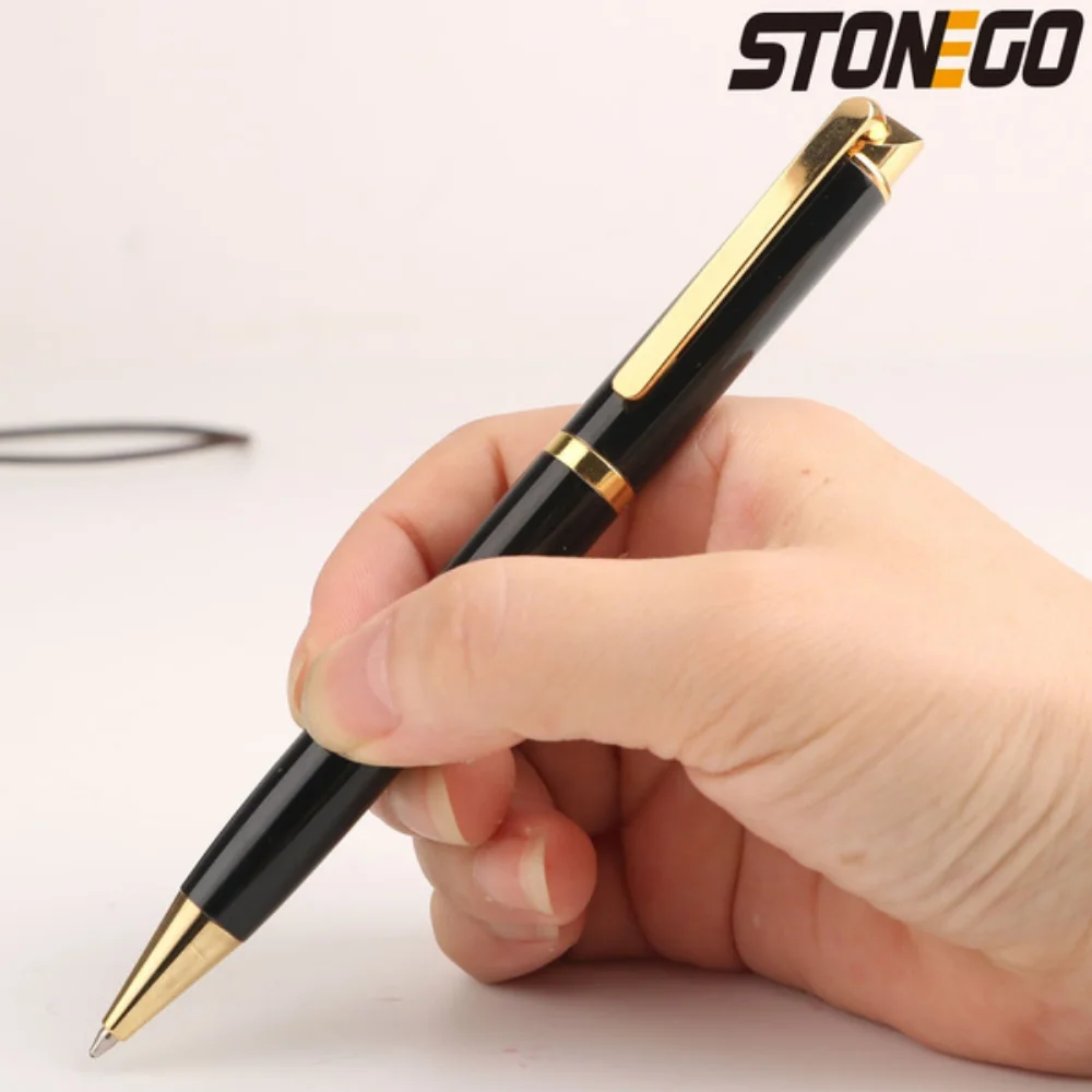 

Металлическая вращающаяся шариковая ручка, многоразовая шариковая ручка с средним наконечником 1,0 мм для офиса, школы, письменные принадлежности, канцелярские принадлежности, подарок