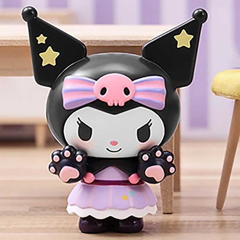 

MINISO Kuromi Trick or Treat If You Don't Give Candy Series Blind Box Аниме Фигурка Угадай Сумка Украшение Статуэтки Куклы Модель Подарок