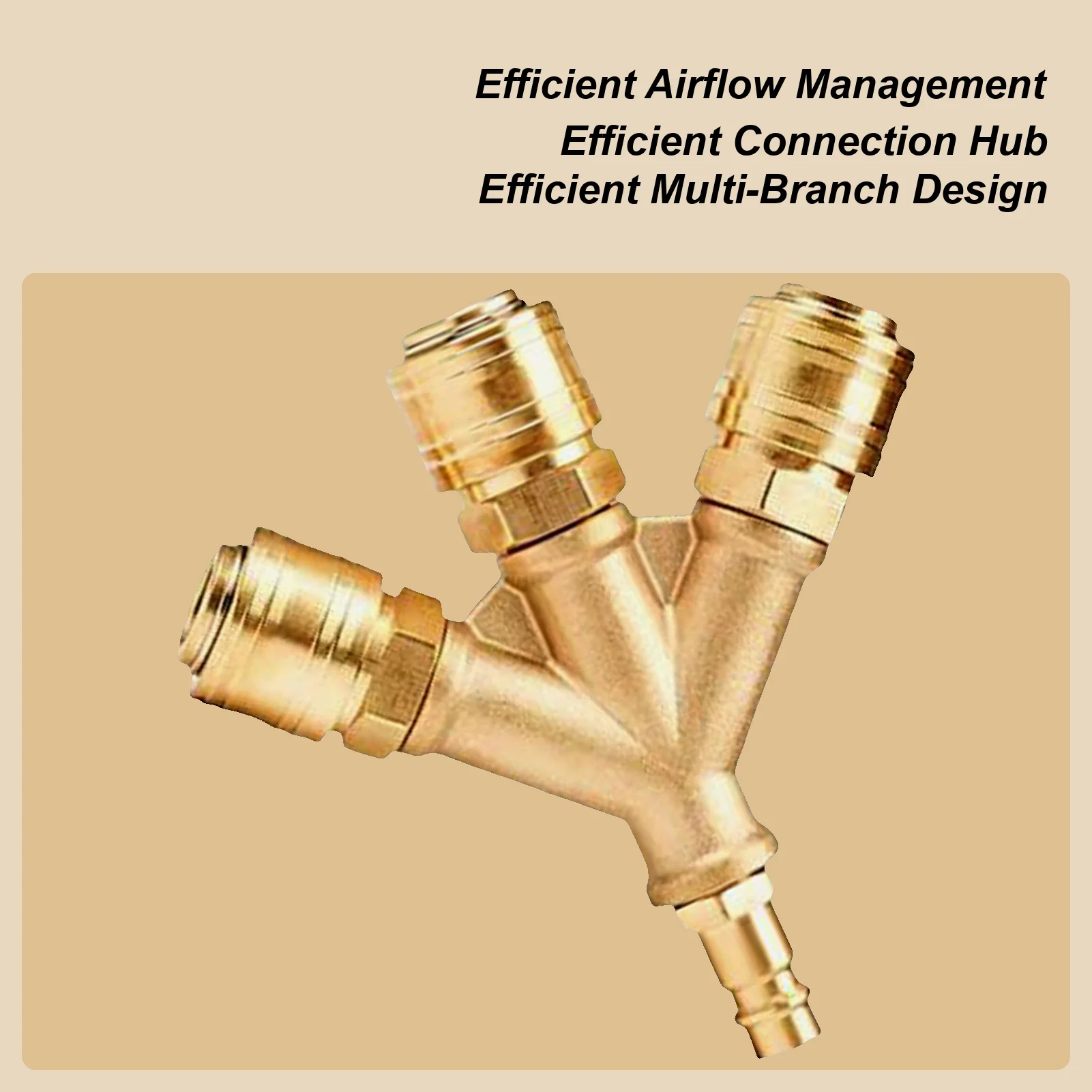 

Compressed Air Distributor Triple With Couplings Heavy Duty Air Coupling Plug Compact Leakproof Compressor Hose Accessories For