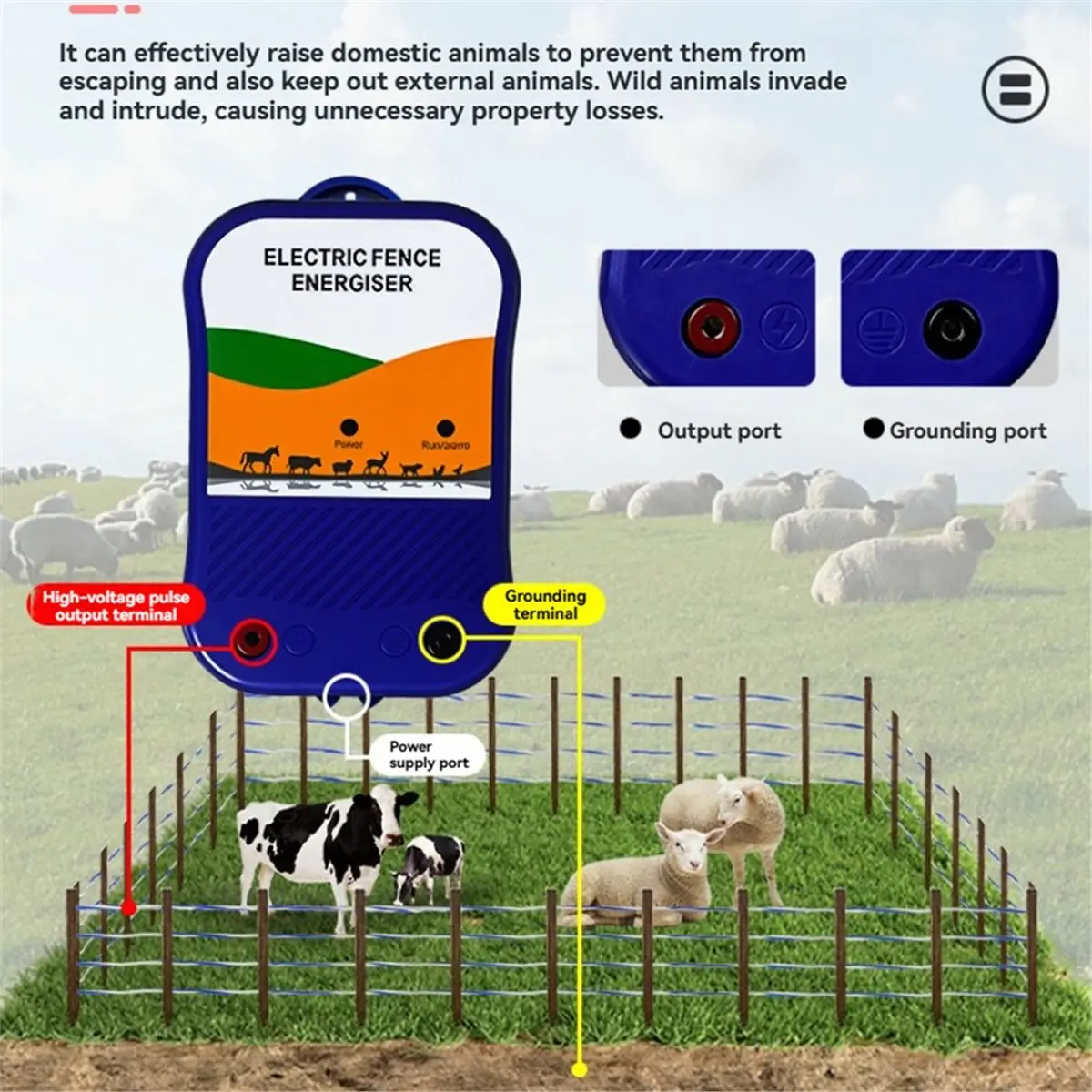 a94z]-electric-fence-energiser-12v-charger-electric-fence-livestock-protection-for-sheep-horses-goats-pets-b-uk-plug