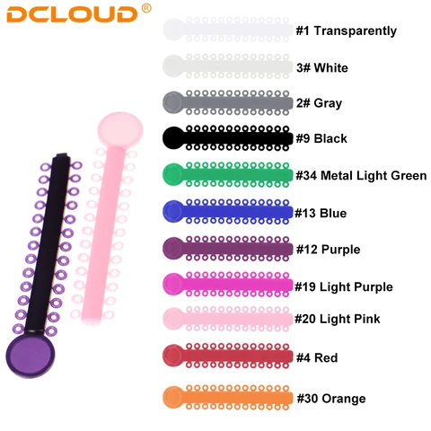 DCLOUD Эластичные лигатурные галстуки для брекетов, 1040 шт. — изображение продукта