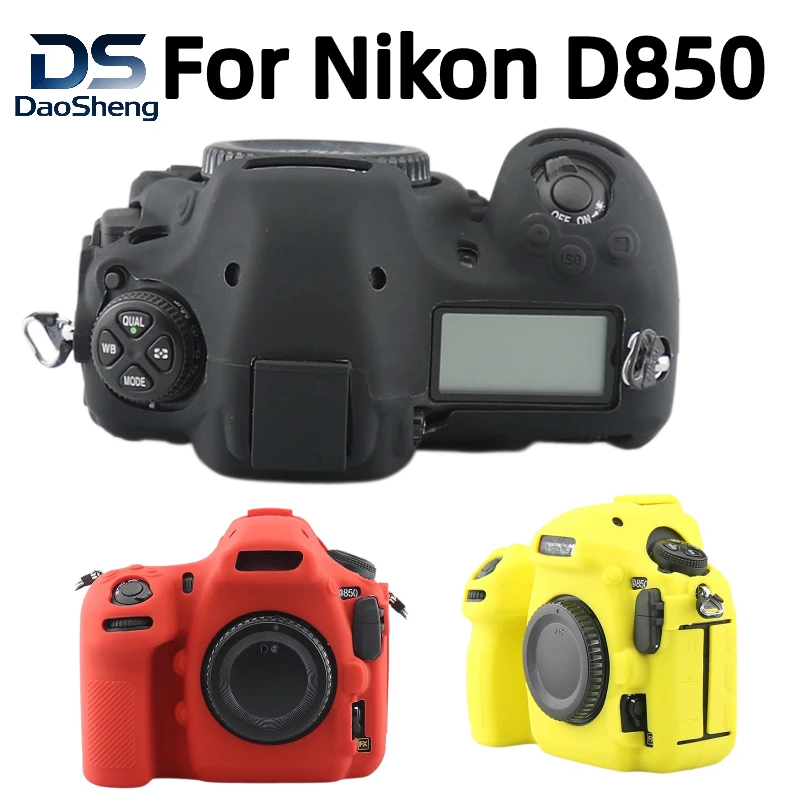 Protective Body Cover For Nikon D850 Camera silicone case body case Soft Rubber case + 1PCS Free Tempered Film