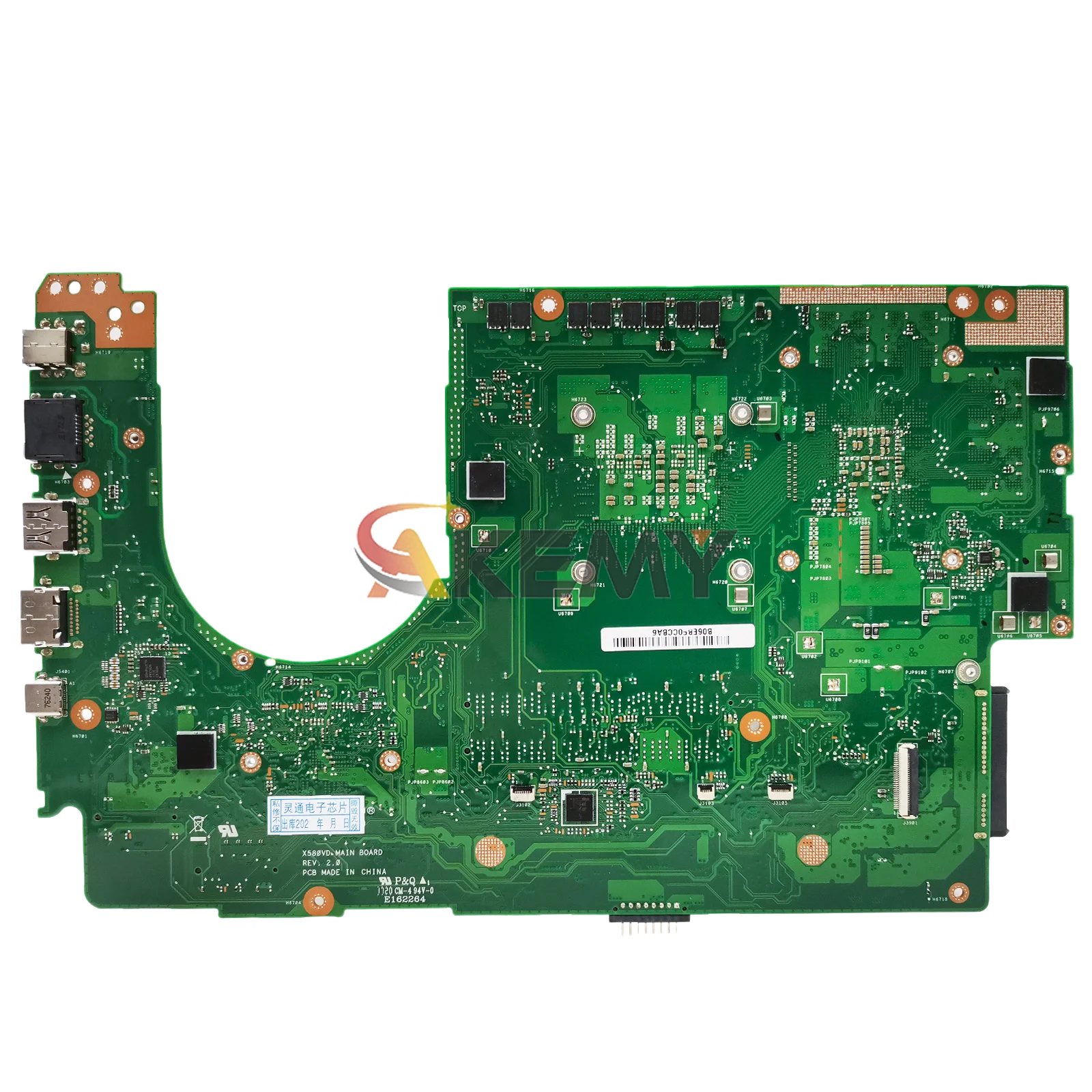 X580VD Scheda Madre Del Computer Portatile Per ASUS VivoBook X580VD FX580V X580V X580VN NX580V N580V Mainboard Con CPU 100% test OK nave veloce