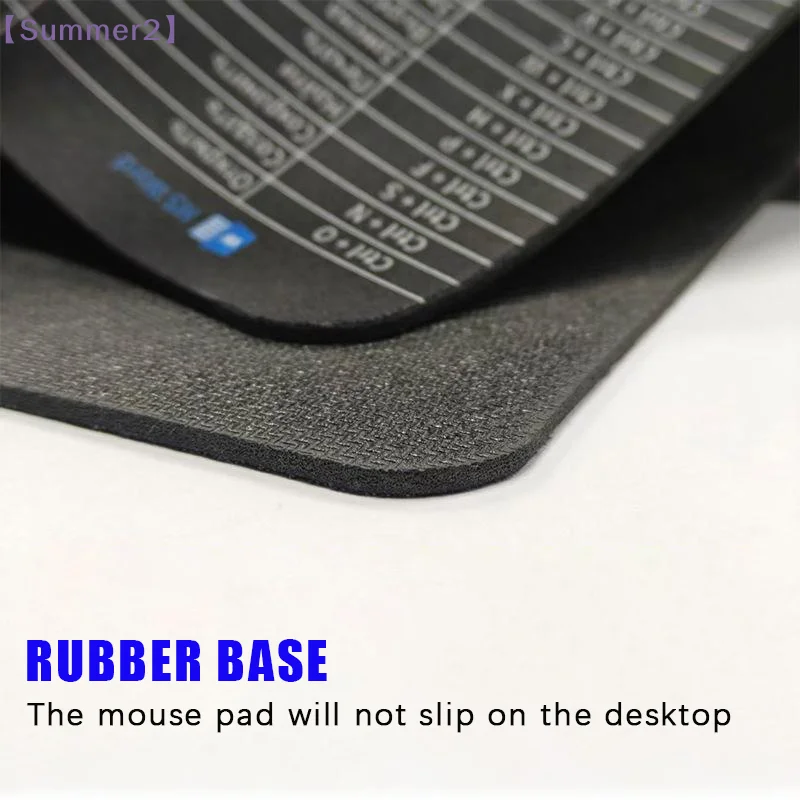 Russian Keyboard Shortcut Reference Mouse Pad With Non Slip Rubber Base Clear Office Shortcuts Print For  Office Workers〔Sum2〕