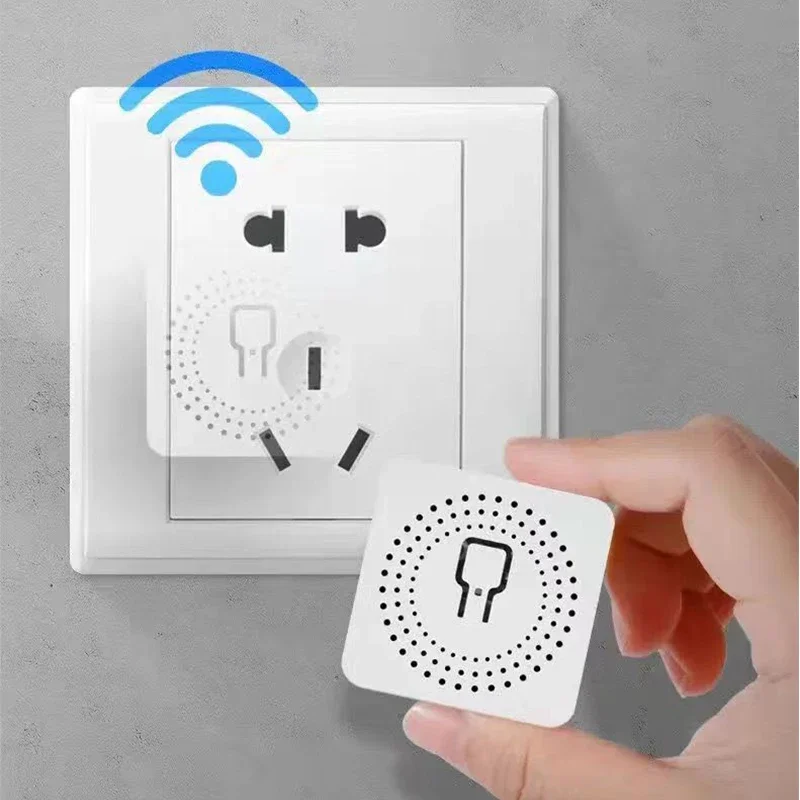 16A Smart Life Graffiti Tuya WIFI+Bluetooth Dual Mode Circuit Breaker Control  Mini On/Off Switch Wireless