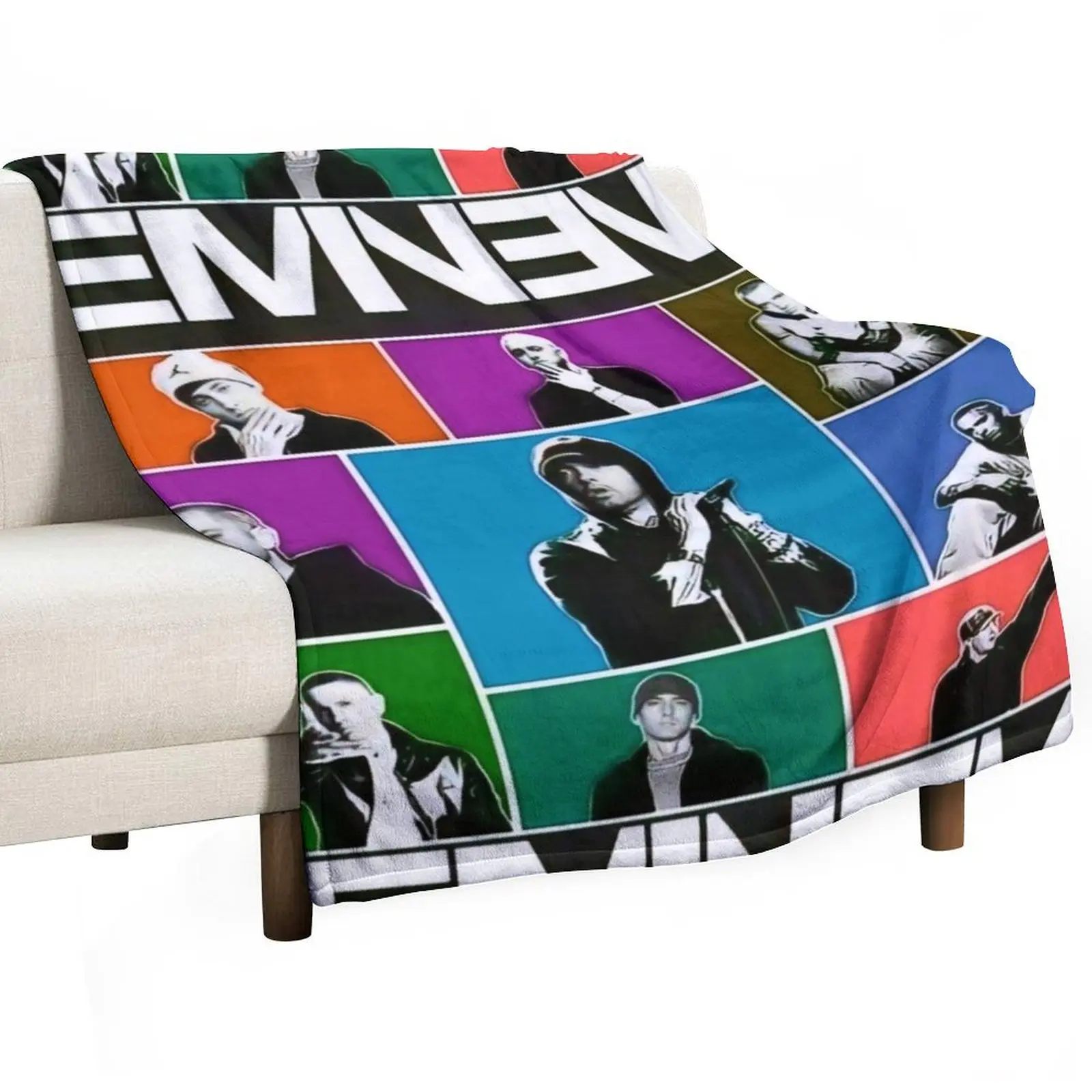 

Mosaic Eminem Throw Blanket christmas decoration Single Sofa Decoratives Blankets