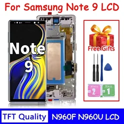 New Note9 LCD For Samsung Note9 LCD Display Touch Screen Digitizer Assembly For Samsung Note 9 N960F N960U N9600 LCD Frame