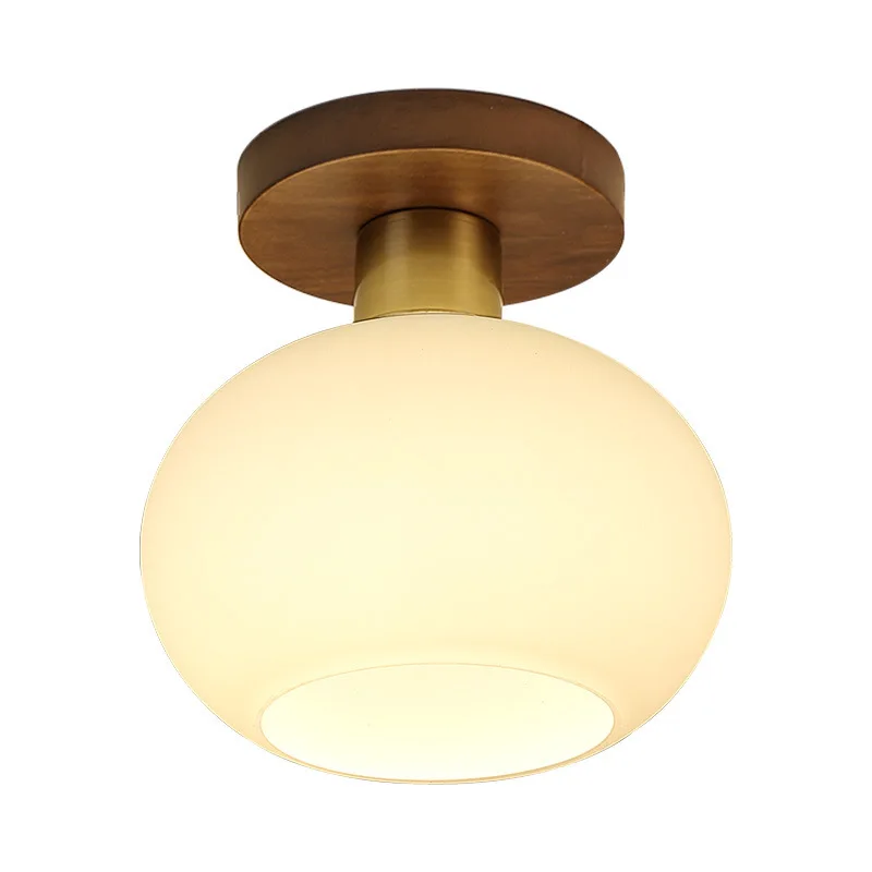 

Log color aisle pastoral flower ceiling light entrance