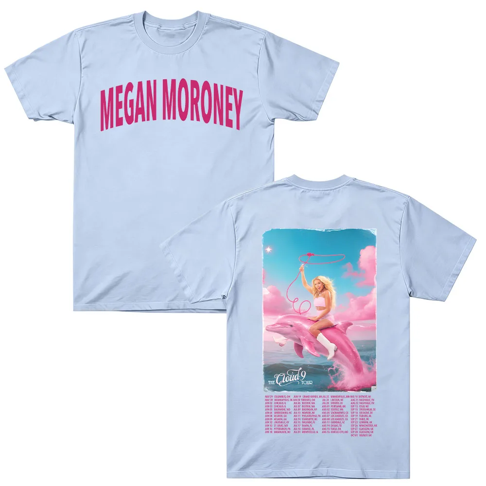 Boys Lie Cloud 9 Tour Tee Megan Moroney T-Shirt Baumwolle Oversized Tee Y2K Kurzarm Rundhals Grafikdruck Unisex Streetwear – Detail 9