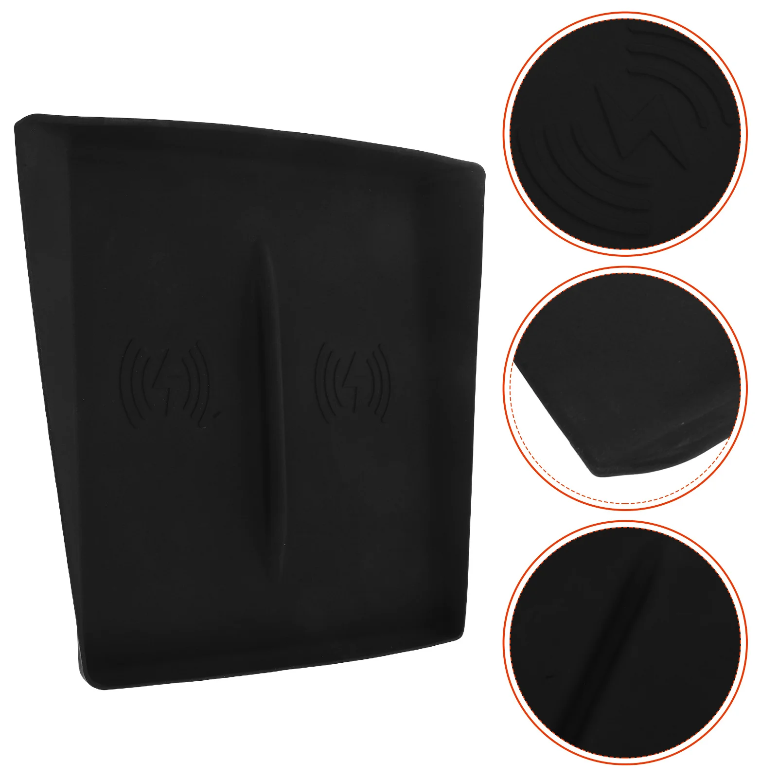 

Cordless Silicone Mat Anti-Kick Non-Slip Dashboard Organizer Central Control Pad for Car Interior Protection