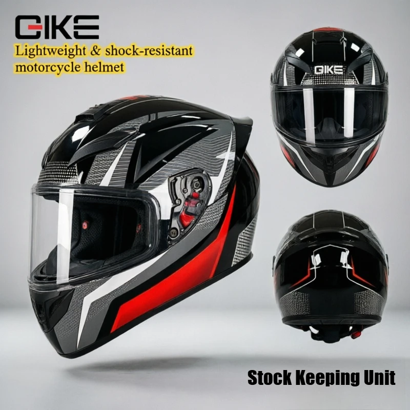 

QIKE Four-season Universal for Men and Women Stylish Vehicle Safety with Bluetooth Full-face Motorcycle Riding Helmet