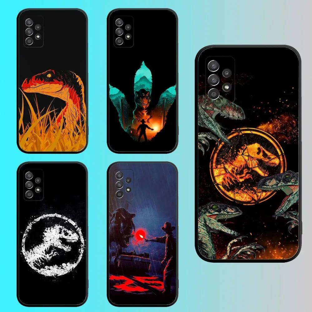 J-Jurassic Dragons Phone Case For Samsung S 25,24,21,22,23,30,20,Ultra,Plus,Fe,Lite,Note,10,9,5G Black Soft