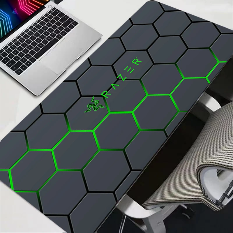 رازر ماوس الوسادة الكمبيوتر المحمول أنيمي مسدس لوحة المفاتيح ماوس حصيرة كبيرة الماسح ماوس لوحة المفاتيح اللاعبين الديكور جديد حصيرة مكتبية #4