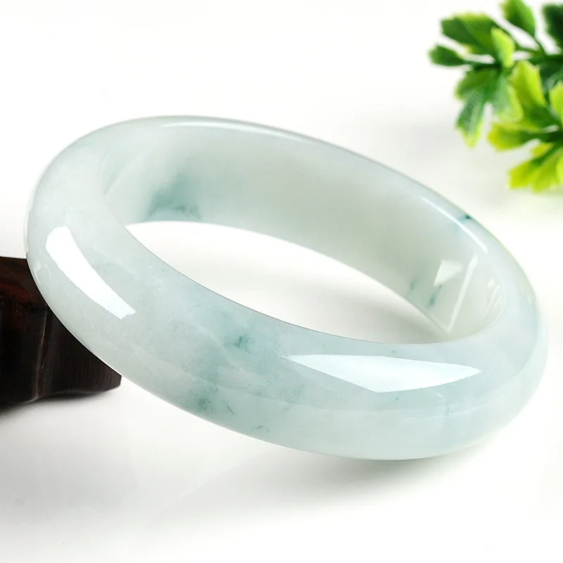 

Подлинный браслет из жадеита Myanmar Lao Keng с цветочными узорами, ярко-зеленый, ледяного типа, для женщин.