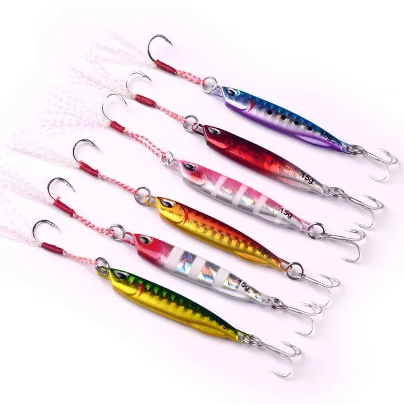 Ufishing 10g/15g/20g/30g/40g/60g Japan Metal Fishing Jigbait 10Pieces/Lot Long Cast Jigging Lures