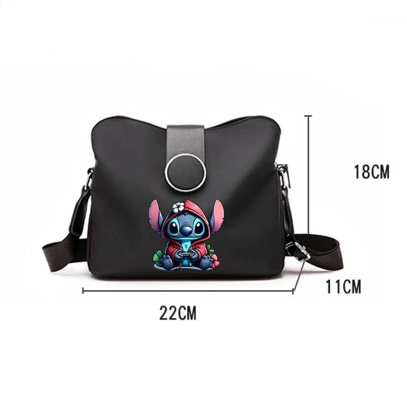 Disney Lilo&Stitch Women Shoulder Bag Kawaii Classic Crossbody Bags Girl Trendy Casual Handbag Cartoon Anime Storage Bag Gift