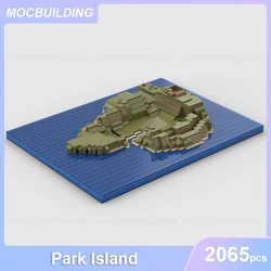 Park Island Modular Buildings Micro Version Model MOC Blocks DIY Assemble Bricks Creative Educational Display Toys Gifts 2065PCS