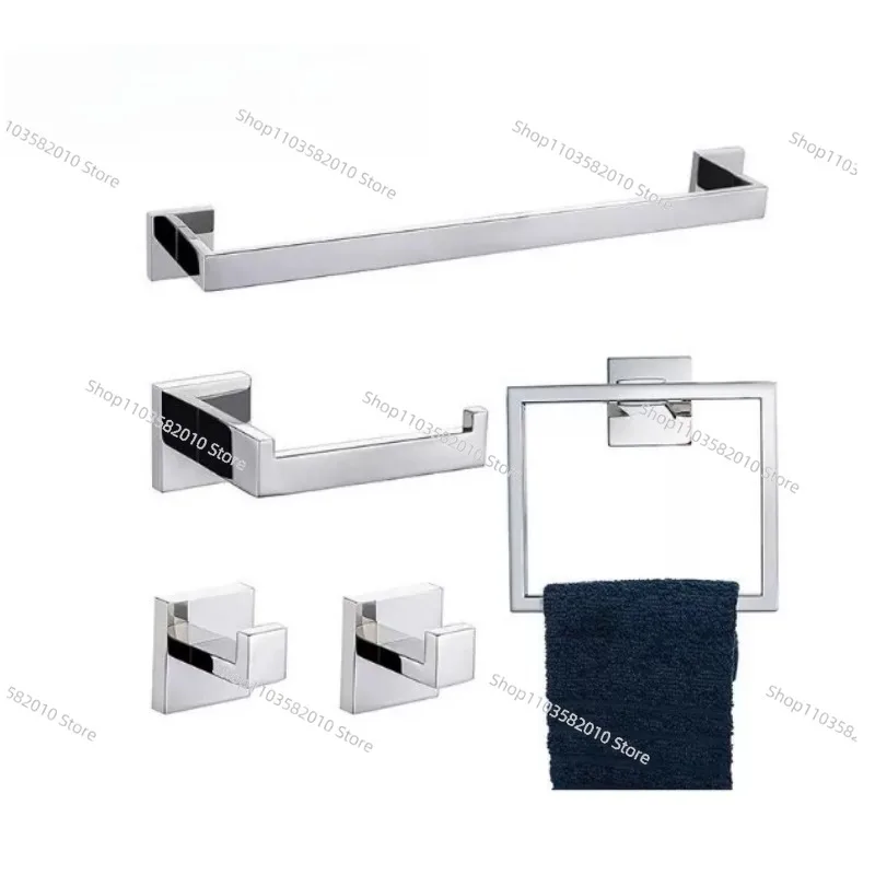 

Modern Black Towel Rack Set, Premium Bathroom Hardware Accessories Kit for Hotel and Home