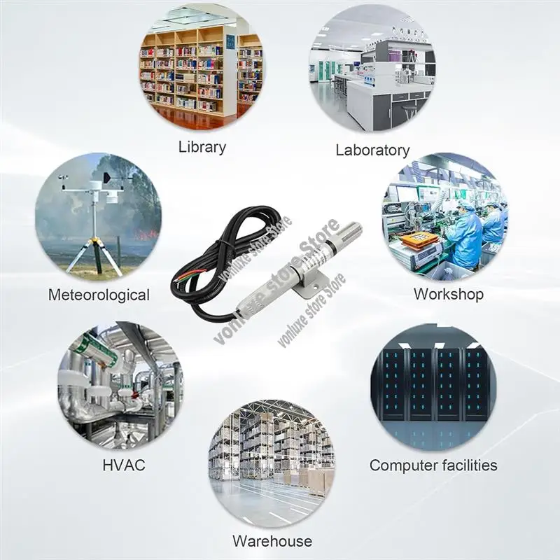 

RS485 Датчик температуры и влажности Датчик воздуховода Встроенный датчик температуры и влажности-горячий