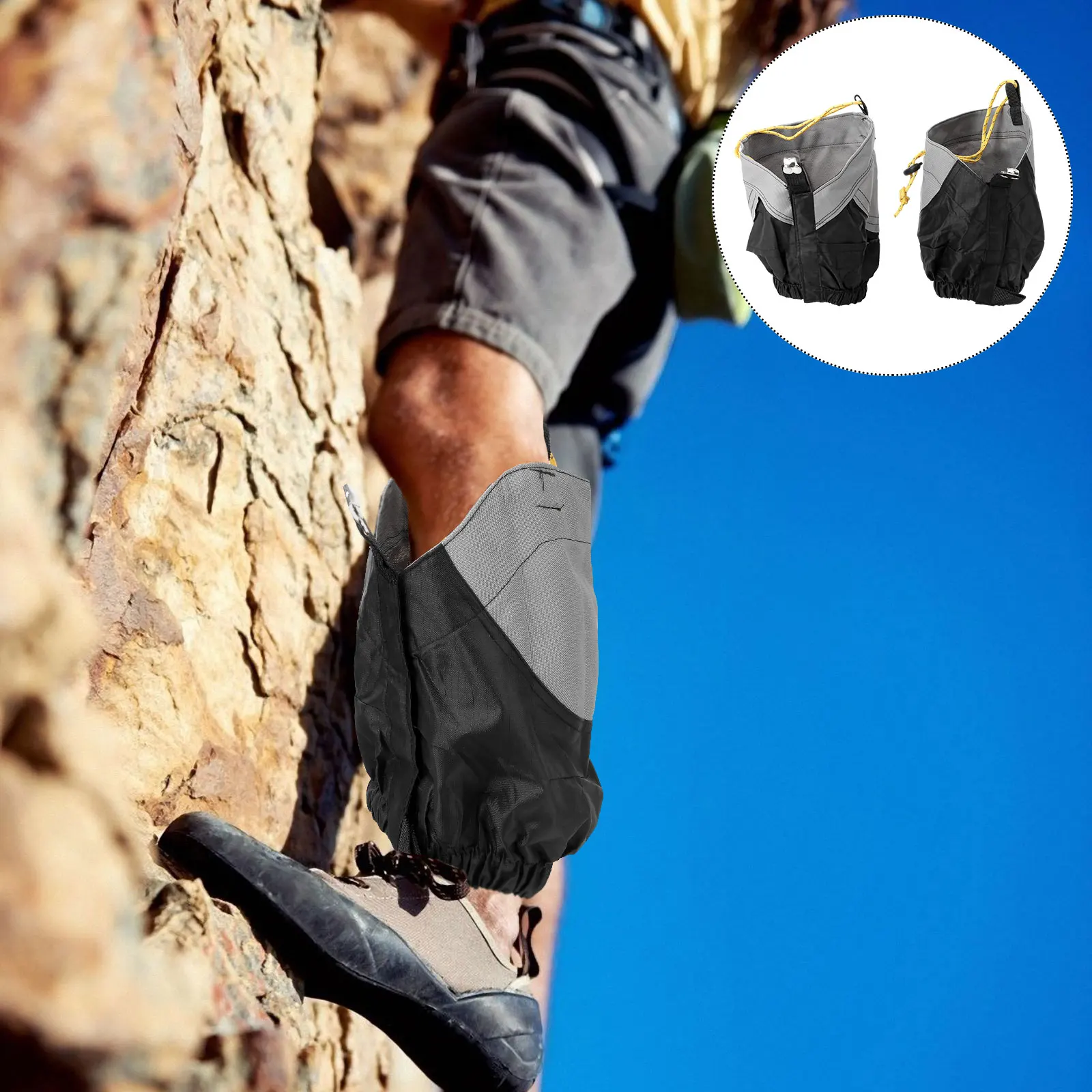 

Waterproof Outdoor Gaiters Lightweight Nylon Hiking Boot Sand Mud Prevention Gaiter Random Color for Climbing Walking