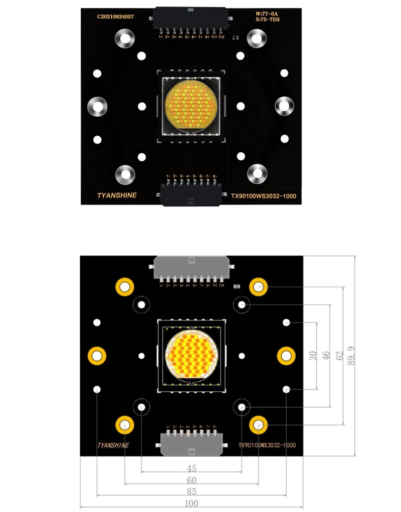High Bright LED Chip COB 500W Warm White Cold White 2in1 For Stage Light Moving Head Profile Light