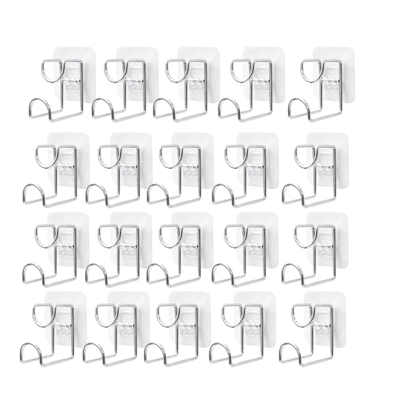 Stainless Steel Wash Basin Hook Kitchen Bathroom No Trace Strong Paste Holder Multifunctional Punch-Free Iron Storage