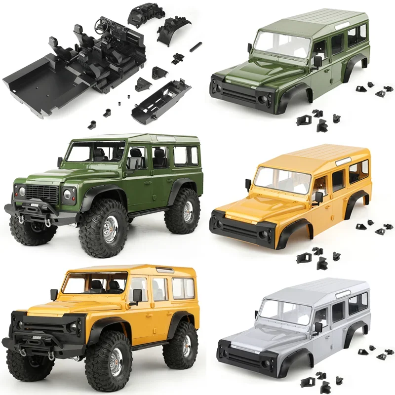 

RCDream 313mm Wheelbase Car Shell Interior 5 Door Body for 1/10 RC Crawler Car Traxxas TRX4 Defender Camel Cup RD110 Wago