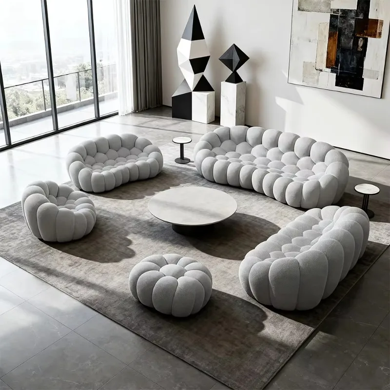 

Sofa compression, foam football sofa set, small apartment living room furniture