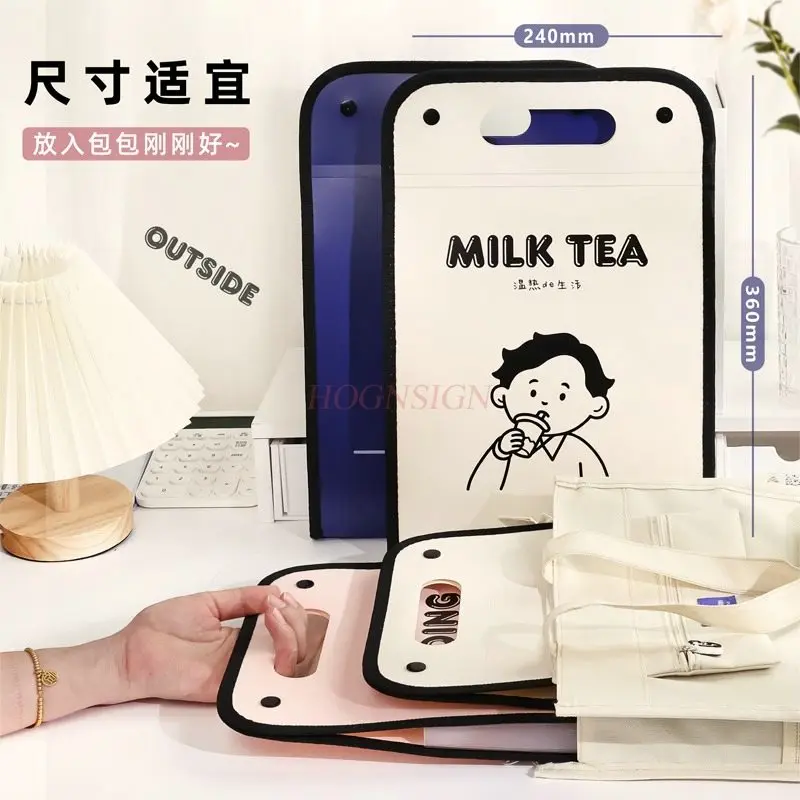 A4 Handheld Folder Exam Paper Bag Multi layer Organ Bag Large Capacity Primary School Students' Special Paper Storage Bag
