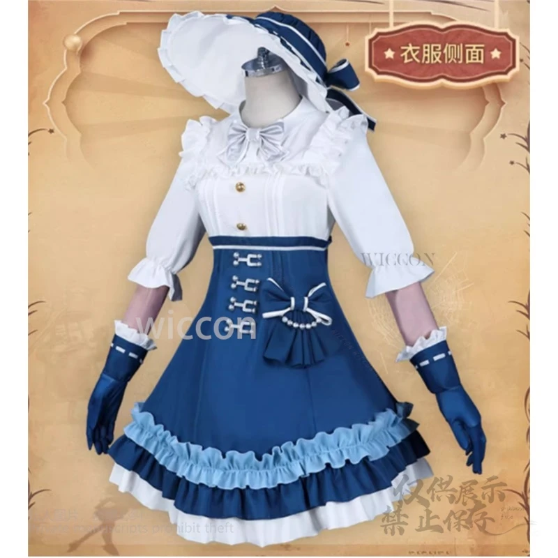 Anime Game Identity 5 Emma Woods Cosplay Gardener Costume Hat Gloves Wigs Halloween High Quality Costumes Girls Women Customized