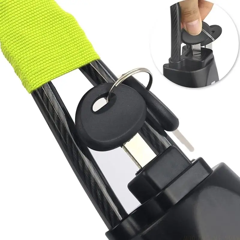 

J0MA Anti Theft Steering Wheel Cable Lock with Reinforced Steel Design for Security