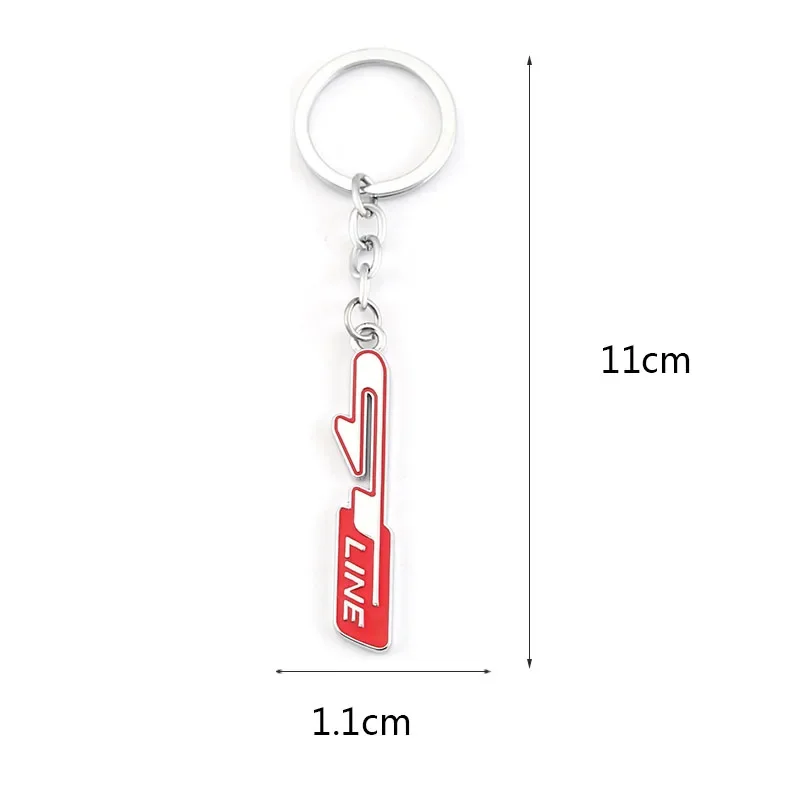 Car Keychain Key Chain GT line Logo Auto Keyring Key Holder For KIA K2 K3 K5 KX3 kX5 RIO Niro Sportage Stinger Sorento Carens