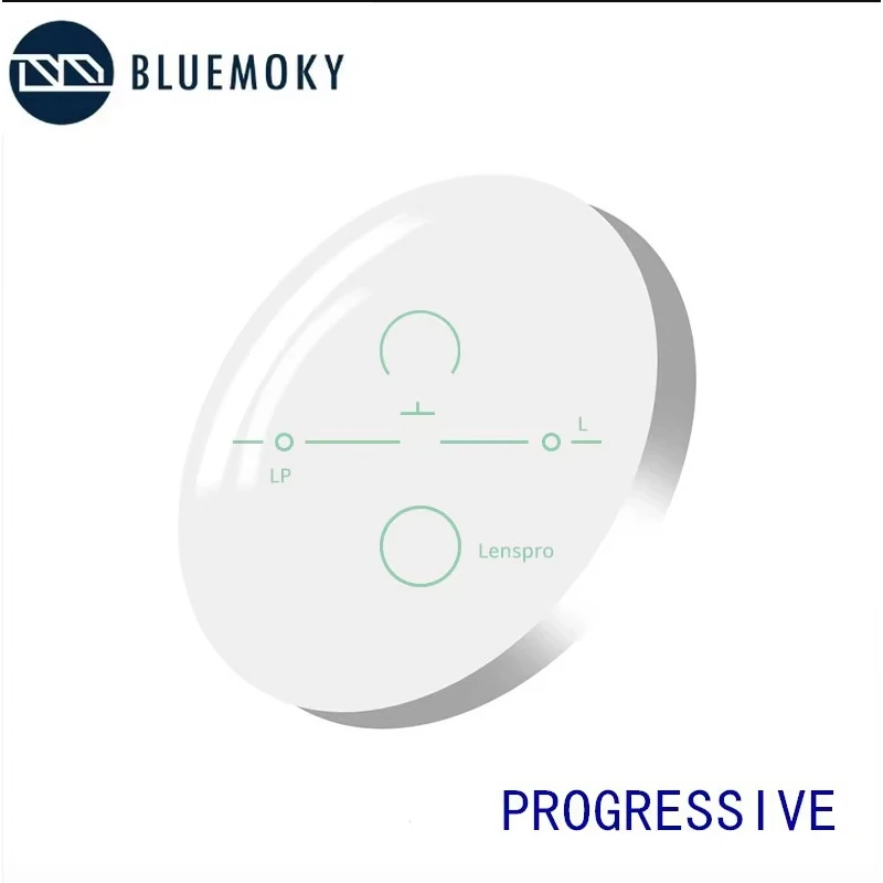 

BLUEMOKY CR-39 полимерные прогрессивные линзы 1,56 1,61 1,67 многофокальные линзы для оптических очков с защитой от синего света